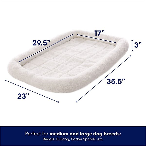 Show full view: Frisco Quilted Dog Crate Mat, Ivory, 36-in slide 2 of 8