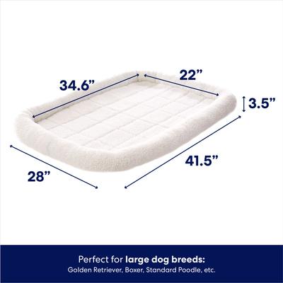 Show full view: Frisco Quilted Dog Crate Mat, Ivory, 42-in slide 2 of 8