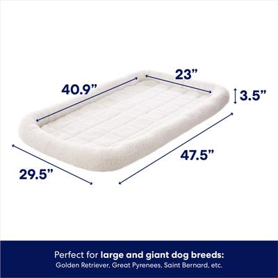 Show full view: Frisco Quilted Dog Crate Mat, Ivory, 48-in slide 2 of 8