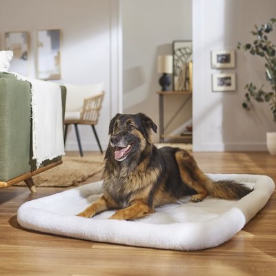 Frisco Frisco Quilted Dog Crate Mat, Ivory, 54-in