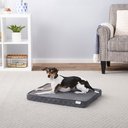 Frisco Quilted Orthopedic Pillow Lounger Cat & Dog Bed with Removable Cover, Gray, Small
