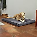 Frisco Quilted Orthopedic Pillow Lounger Cat & Dog Bed with Removable Cover, Gray, XX-Large