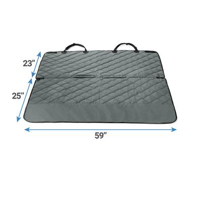 Show full view: Frisco Quilted Water Resistant Bench Car Seat Cover, Regular, Grey slide 2 of 7