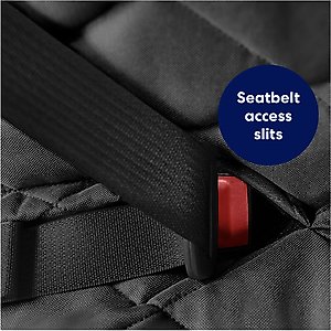 Frisco Quilted Water Resistant Bench Car Seat Cover, Regular, Grey