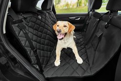 Frisco Quilted Water Resistant Hammock Car Seat Cover, Black, Regular