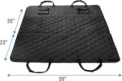 Frisco Quilted Water Resistant Hammock Car Seat Cover, Black, Regular slide 2 of 8