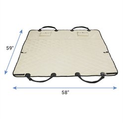 Frisco Quilted Water Resistant Hammock Car Seat Cover, Cream, Regular slide 2 of 7