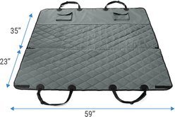 Frisco Quilted Water Resistant Hammock Car Seat Cover, Gray, Regular slide 2 of 7