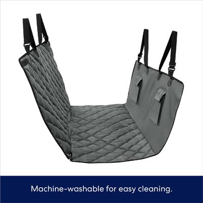 Show full view: Frisco Quilted Water Resistant Hammock Car Seat Cover, Gray, Regular slide 6 of 8