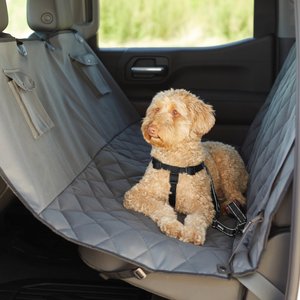 Frisco Quilted Water Resistant Hammock Car Seat Cover, Gray, X-Large