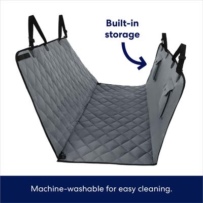 Show full view: Frisco Quilted Water Resistant Hammock Car Seat Cover, Gray, X-Large slide 4 of 7