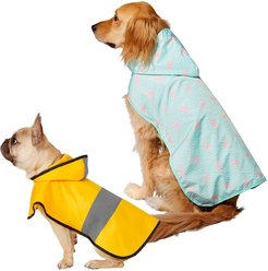 Frisco Rainy Days + Flamingo Dog Raincoat, Medium