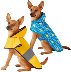 Frisco Rainy Days + Rubber Ducky Dog Raincoat, Small