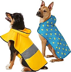 Frisco Rainy Days + Rubber Ducky Dog Raincoat, X-Large