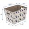 Show in main carousel: Frisco Rectangle Collapsible Pet Toy Storage Bin, Tan Novelty Paws slide 3 of 7