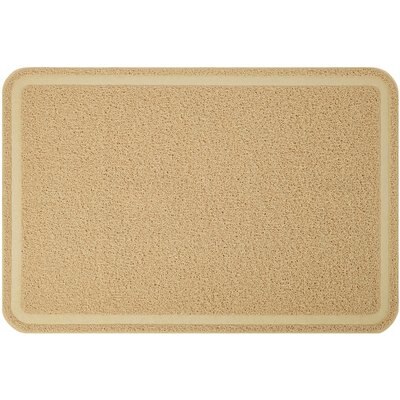Frisco Frisco Rectangular Cat Litter Mat, Beige, Large