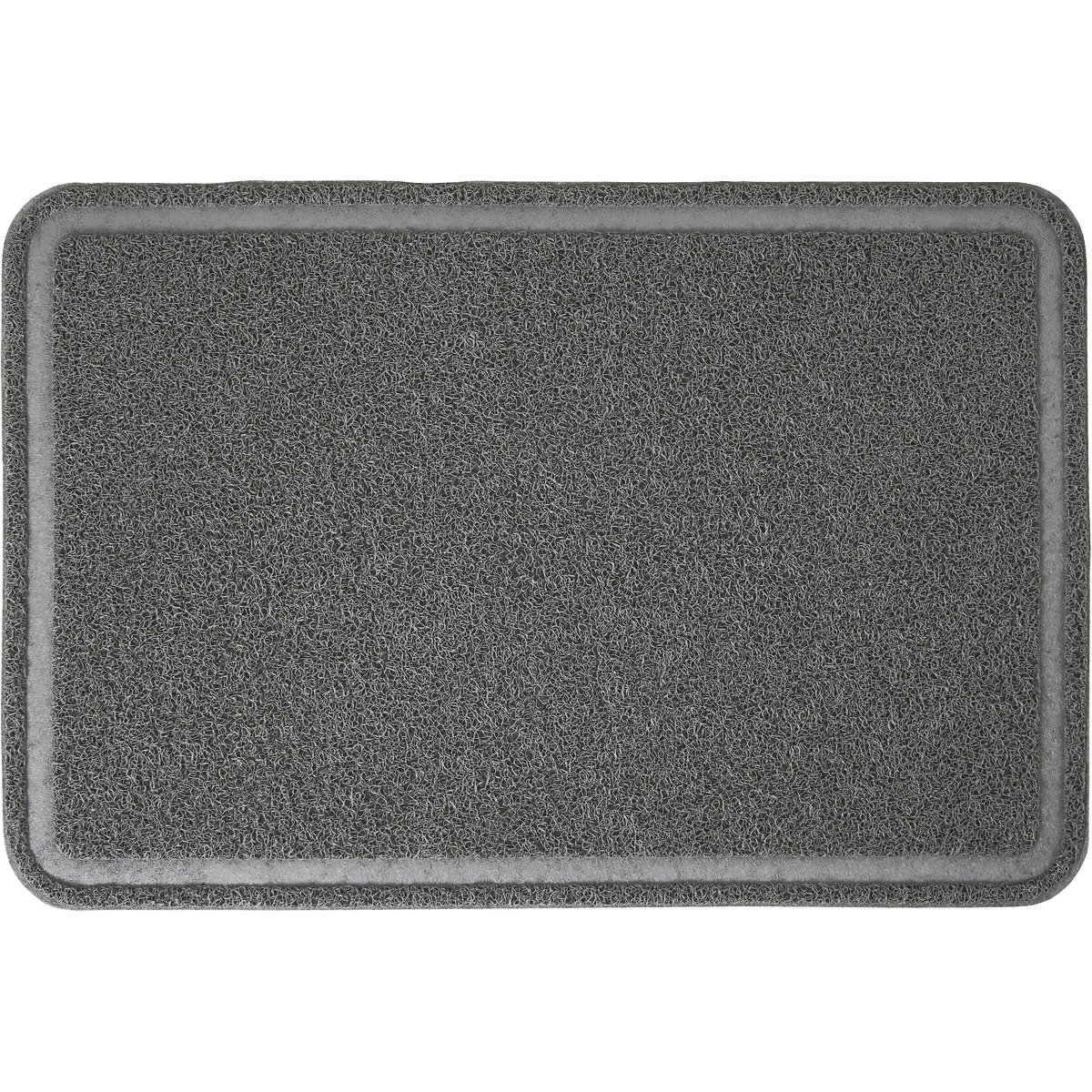Frisco Rectangular Cat Litter Mat, Grey, Large