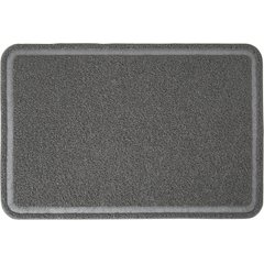 Frisco Rectangular Cat Litter Mat, Grey, Large