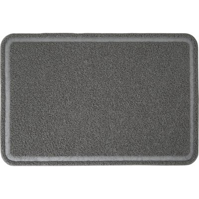 Frisco Frisco Rectangular Cat Litter Mat, Grey, Large