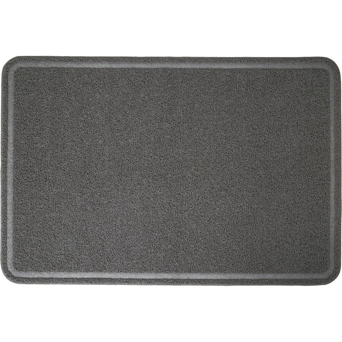 Frisco Rectangular Cat Litter Mat, Grey, X-Large
