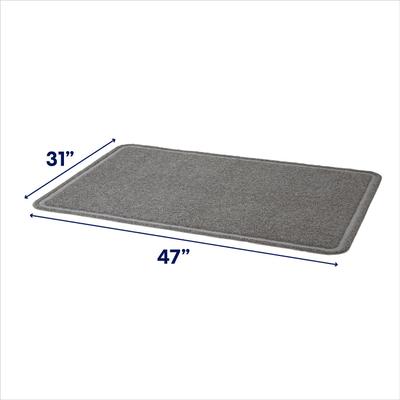 Show full view: Frisco Rectangular Cat Litter Mat, Grey, X-Large slide 3 of 6