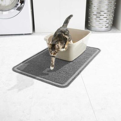 Show full view: Frisco Rectangular Cat Litter Mat, Large + Frisco High Sided Cat Litter Box, Navy, Extra Large 24-in slide 4 of 7