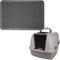 Show in main carousel: Frisco Rectangular Cat Litter Mat, X-Large + Catit Jumbo Hooded Cat Pan, Grey slide 1 of 6