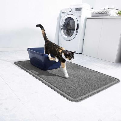 Show full view: Frisco Rectangular Cat Litter Mat, X-Large + Catit Jumbo Hooded Cat Pan, Grey slide 4 of 6