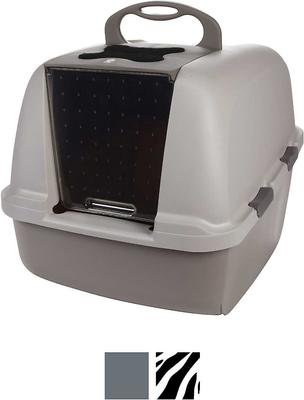 Show full view: Frisco Rectangular Cat Litter Mat, X-Large + Catit Jumbo Hooded Cat Pan, Grey slide 5 of 6