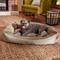 Show in main carousel: Frisco Rectangular Personalized Bolster Dog Bed w/Removable Cover, Beige, Large slide 1 of 9