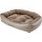 Show in main carousel: Frisco Rectangular Personalized Bolster Dog Bed w/Removable Cover, Beige, Large slide 3 of 9