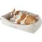 Show in main carousel: Frisco Rectangular Personalized Bolster Dog Bed w/Removable Cover, Beige, Medium slide 2 of 3