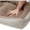 Show in main carousel: Frisco Rectangular Personalized Bolster Dog Bed w/Removable Cover, Beige, X-Large slide 8 of 9