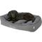 Show in main carousel: Frisco Rectangular Personalized Bolster Dog Bed w/Removable Cover, Dark Gray, Large slide 2 of 9