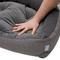 Show in main carousel: Frisco Rectangular Personalized Bolster Dog Bed w/Removable Cover, Dark Gray, X-Large slide 8 of 9