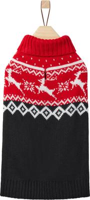 Show full view: Frisco Red & Black Reindeer Dog & Cat Sweater, XXX-Large slide 3 of 8