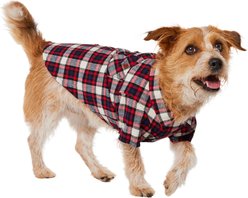 Frisco Red & Blue Plaid Dog & Cat Flannel Shirt, Large