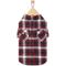 Show in main carousel: Frisco Red & Blue Plaid Dog & Cat Flannel Shirt, Large slide 3 of 9