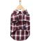 Show in main carousel: Frisco Red & Blue Plaid Dog & Cat Flannel Shirt, Large slide 4 of 9