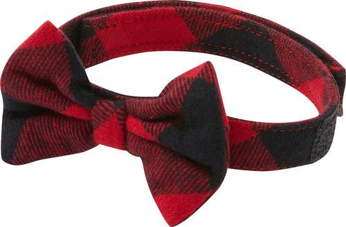 Show full view: Frisco Red Buffalo Plaid Dog & Cat Bow Tie, Medium/Large slide 3 of 8