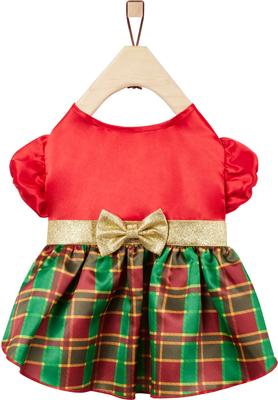 Show full view: Frisco Red & Green Plaid Dog & Cat Dress, Medium slide 3 of 8