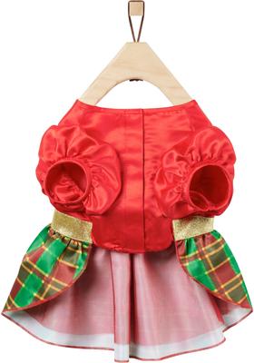 Show full view: Frisco Red & Green Plaid Dog & Cat Dress, Medium slide 4 of 8