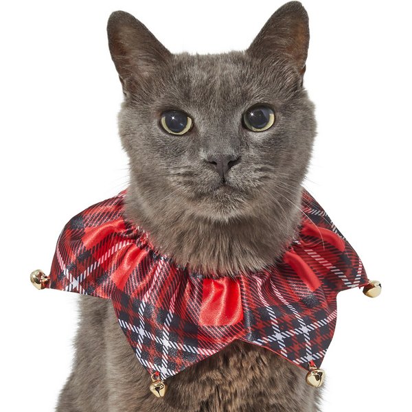 DEI Holiday Plaid Jingle Bell Cat Stocking