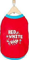 Frisco Red, White & Boop Dog & Cat T-Shirt, X-Large