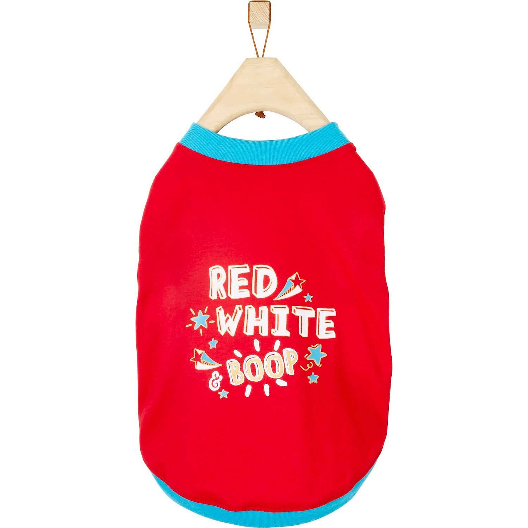 Frisco Red, White & Boop Dog & Cat T-Shirt, X-Large