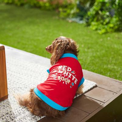 Show full view: Frisco Red, White & Boop Dog & Cat T-Shirt, X-Large slide 5 of 7