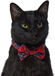 Frisco Red/Green Plaid Dog & Cat Bow Tie, X-Small/Small