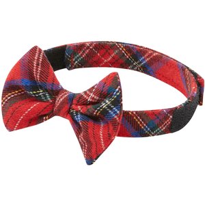 Frisco Red/Green Plaid Dog & Cat Bow Tie, X-Small/Small