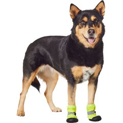Frisco Reflective Dog Boot, Lime Green, X-Large, 2 count