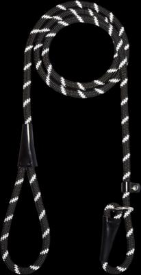 Show full view: Frisco Reflective Rope Slip Lead Dog Leash, Black, 6-ft long, 1/2-in wide slide 4 of 7